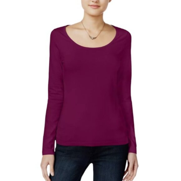 Marc Cain Object of Love magenta long sleeves pullover shirt  size N4 - Picture 1 of 5